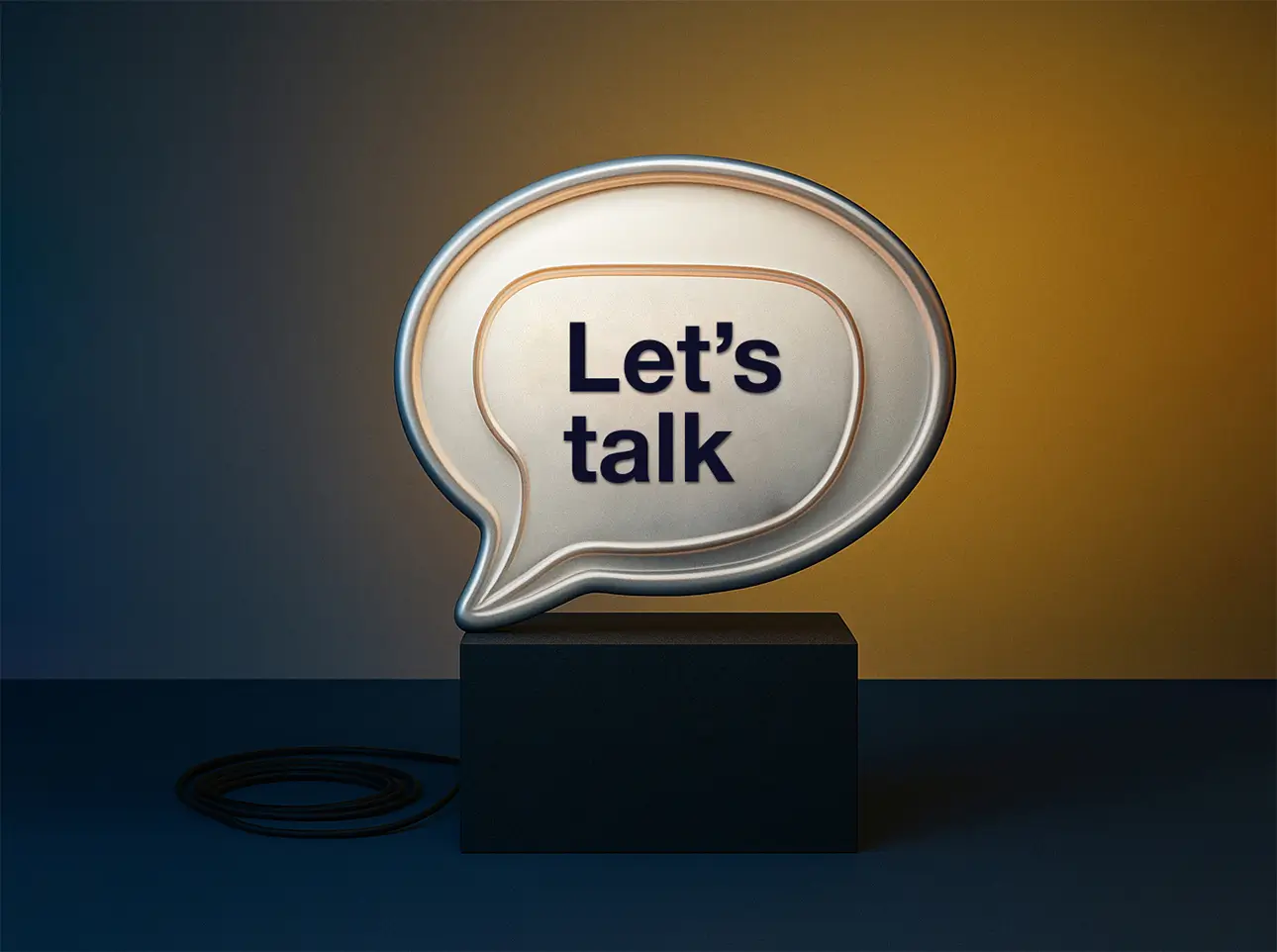 Let's Talk.